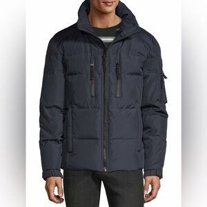 S13 Sierra Parka Down Jacket Removable Hood Navy Blue Men’s